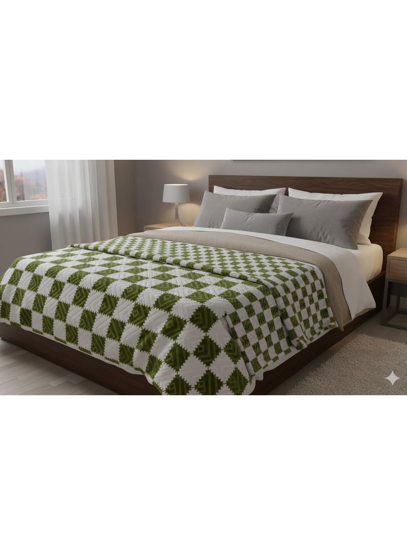 دفاية سرير كبير حفر ليزر مقاس 220*240سم - Image 1